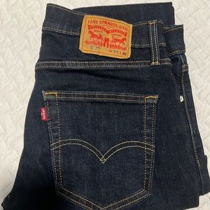 Men’s Blue Levis style 512 in size 33/30. I believe I used them once or twice.